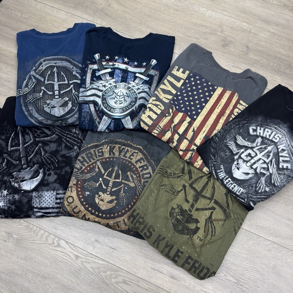 Chris Kyle Frog Foundation‎ 7 Pc T Shirt Lot Men's Sz XL-XXL American Sniper